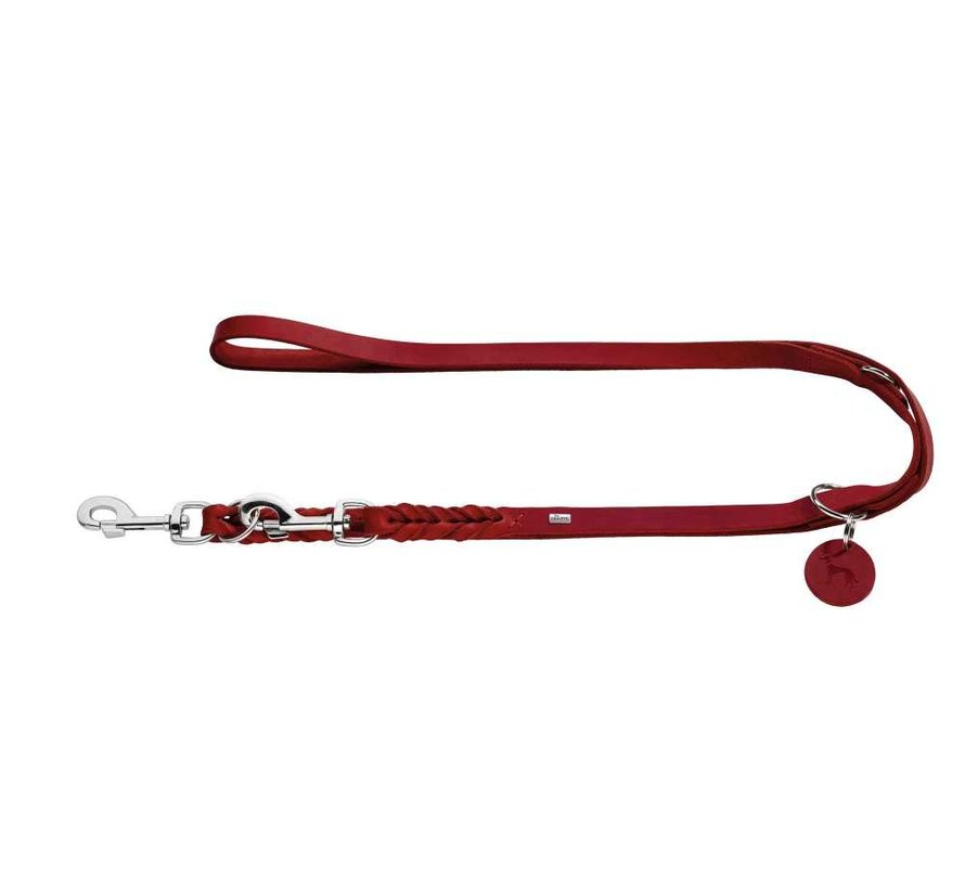 Adjustable Dog Leash Solid Education Red