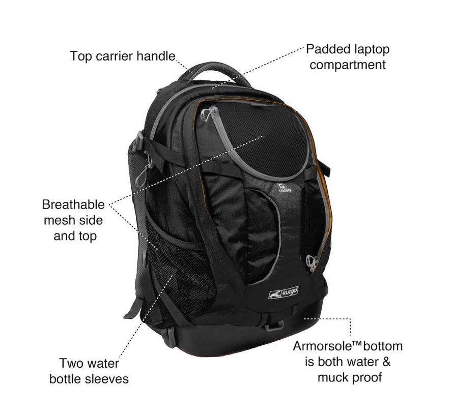 G-Train Dog Backpack Black