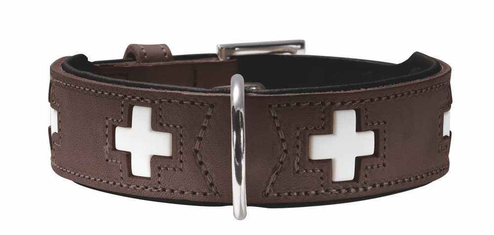 Hondenhalsband Swiss Bruin