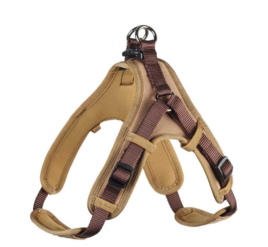 Dog Harness Neoprene Vario Quick Caramel