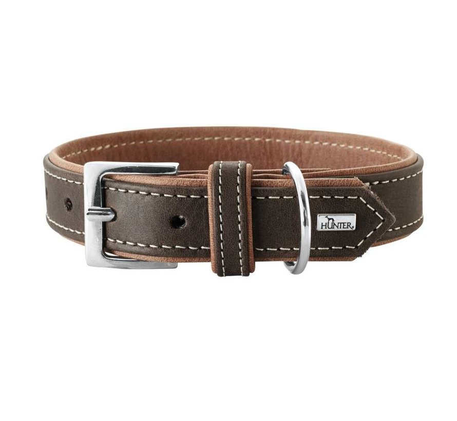 Dog Collar Porto Dark Brown