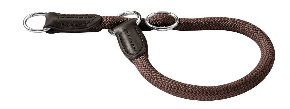 Afbeelding Hunter halsband voor hond freestyle met stop bruin 50 cmx10 mm door Petsonline