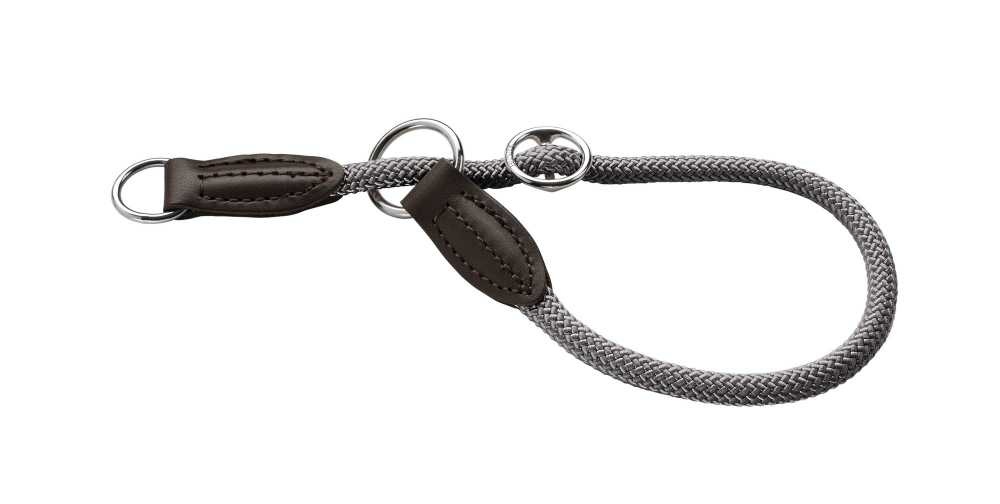 Afbeelding Hunter halsband voor hond freestyle met stop grijs 35 cmx8 mm door Petsonline