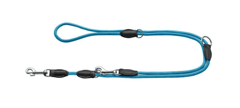 Afbeelding Hunter hondenriem freestyle verstelbaar turquoise 200 cmx10 mm door Petsonline