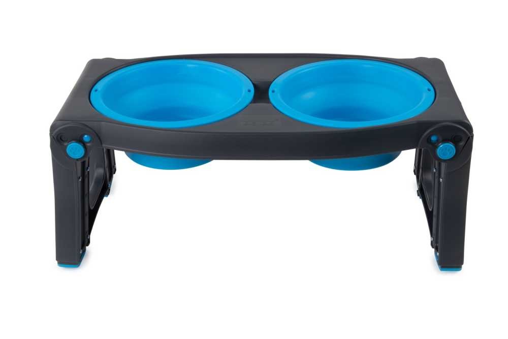 Afbeelding Adjustable Height Pet Feeder Pro Blue door Petsonline