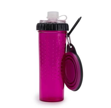 Dexas Snack Duo with travel cup Fuchsia