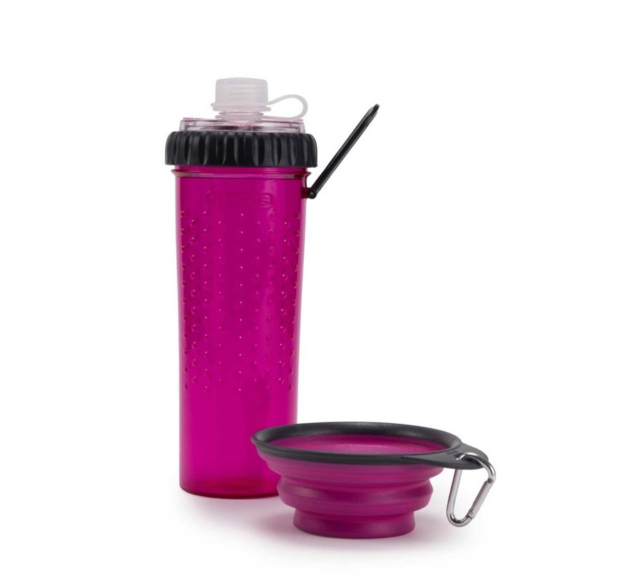 Snack Duo with travel cup Fuchsia