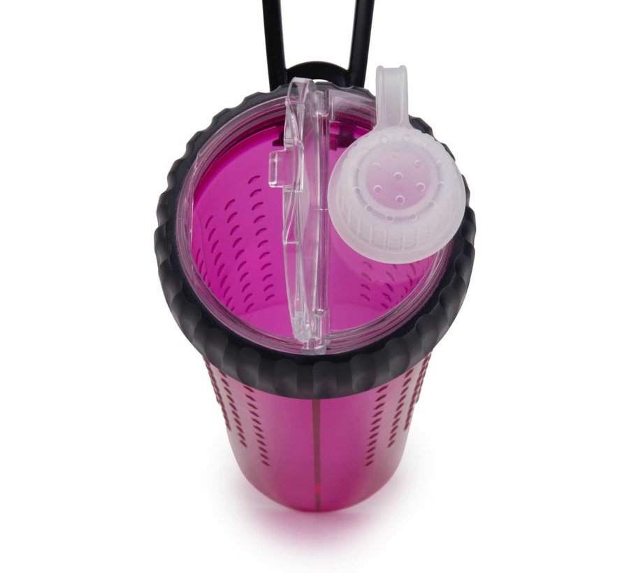 Snack Duo with travel cup Fuchsia