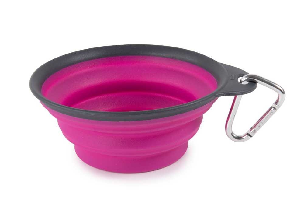 Afbeelding Drinkbak of voerbak Travel Cup Fuchsia door Petsonline