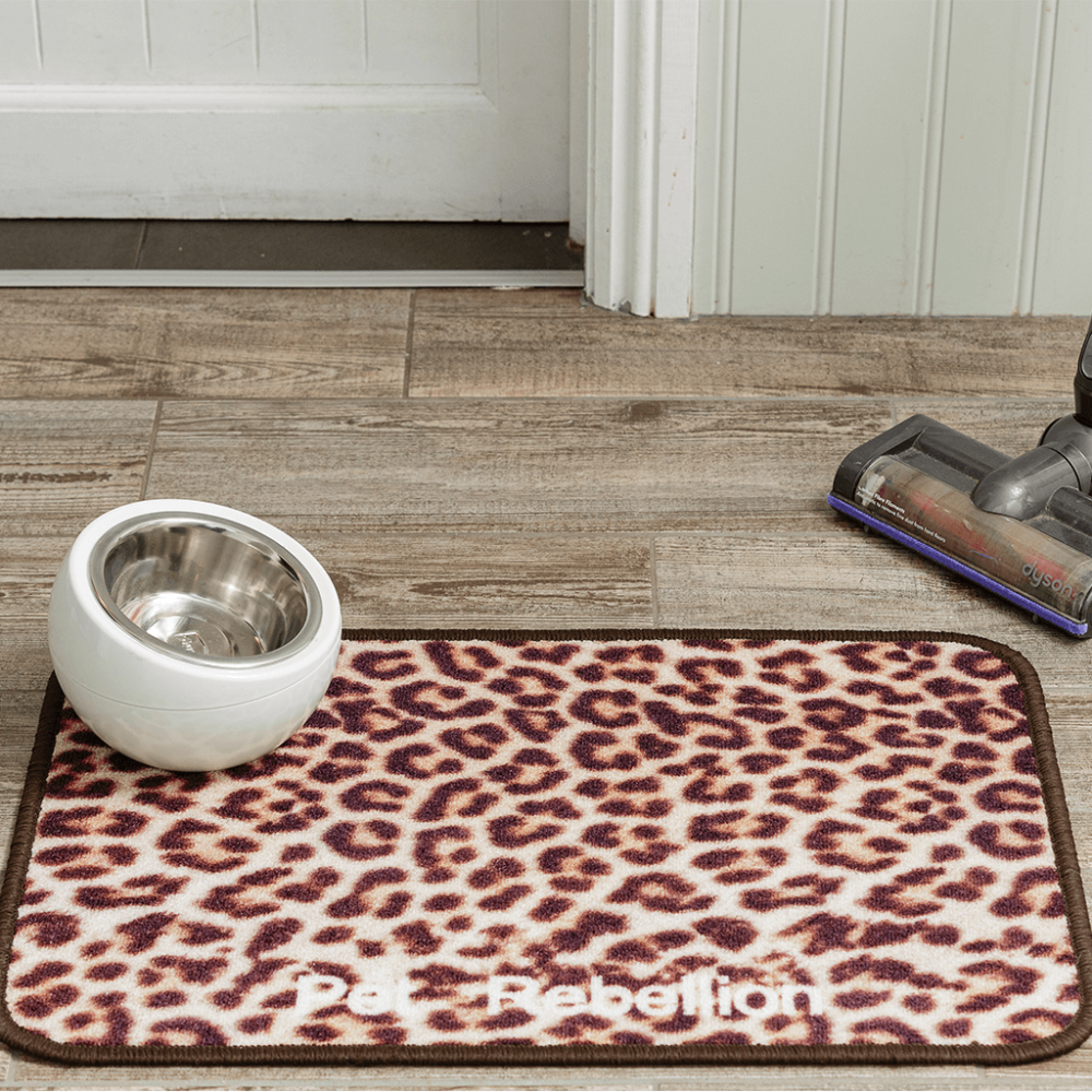 Afbeelding Voerbakmat Dinner Mate Leopard door Petsonline