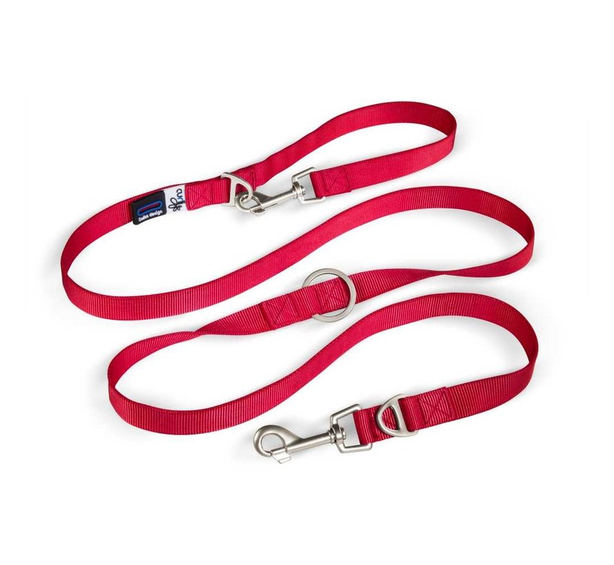 Adjustable Dog Leash Red