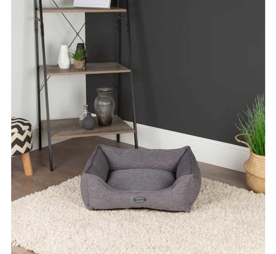 Dog Bed Manhattan Box Bed Dark Grey