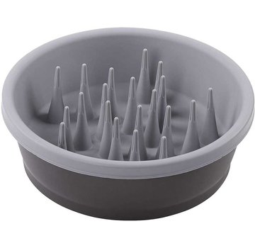 Dexas Food Bowl Slow Feeder Grey