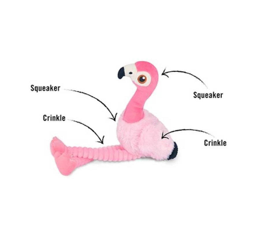 Dog Toy Fetching Flock - Flamingo