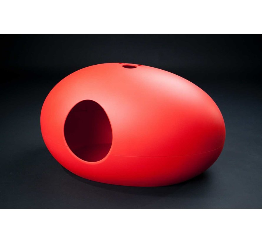 Design Litter Box Poopoopeedo Red