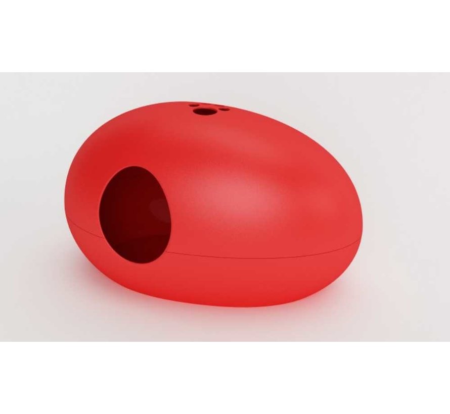 Design Litter Box Poopoopeedo Red