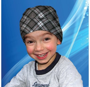 Aqua Coolkeeper Koel Bandana Scottish Grey Kids