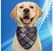 Aqua Coolkeeper Cooling Pet Bandana Scottish Grey