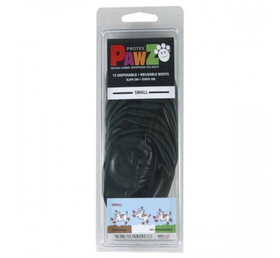 Protex Pawz Dog Shoes Reusable Black