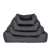 District70 Dog Bed Box Bed  Charcoal Grey