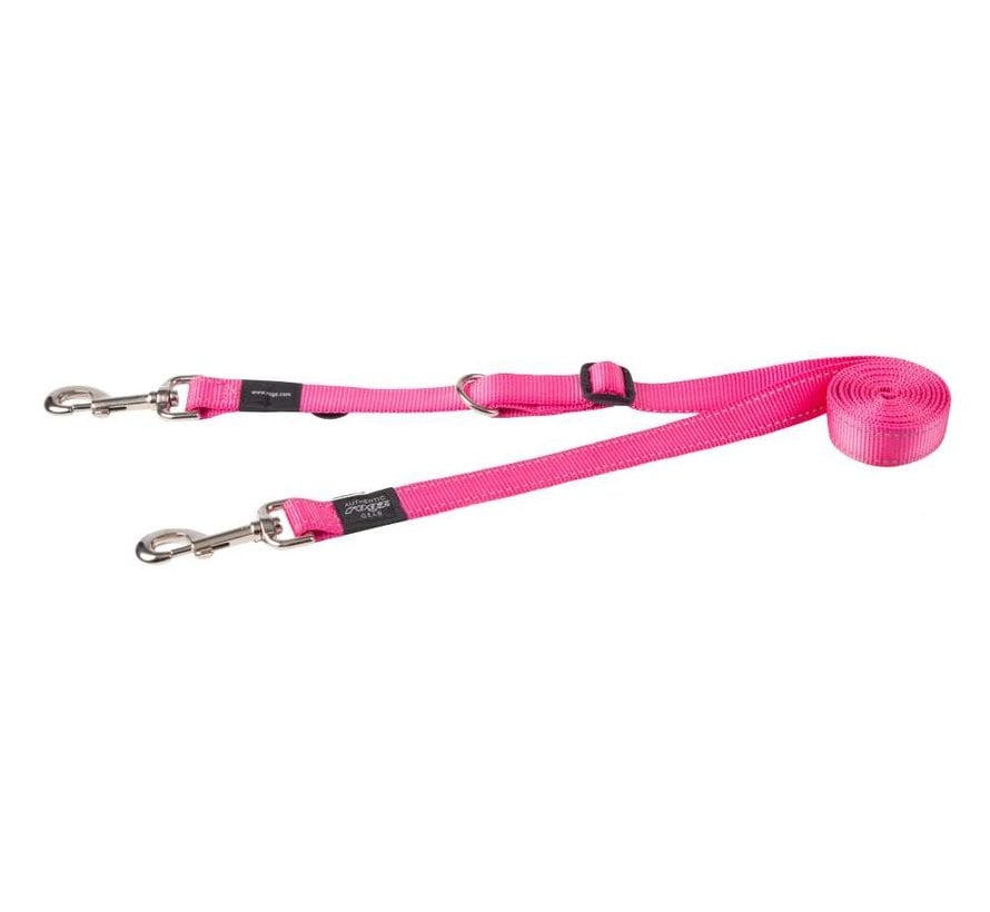 Hondenriem Utility Control Multi Lead Roze