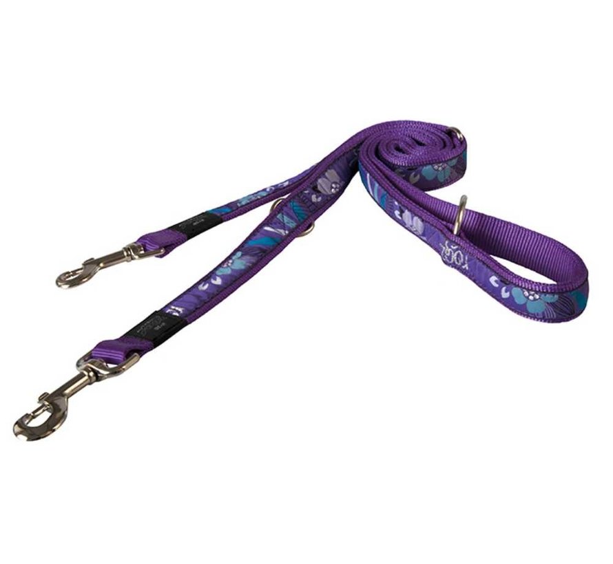 Dog Leash Multi Purpose Purple Forest