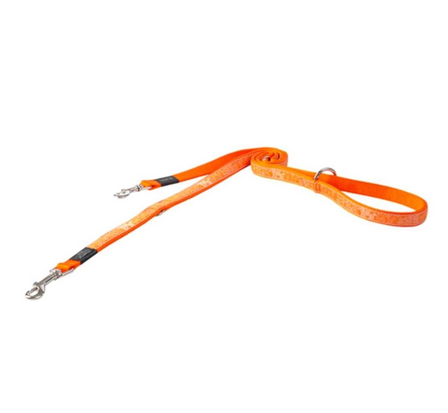 Dog Leash Multi Purpose Orange Doodle