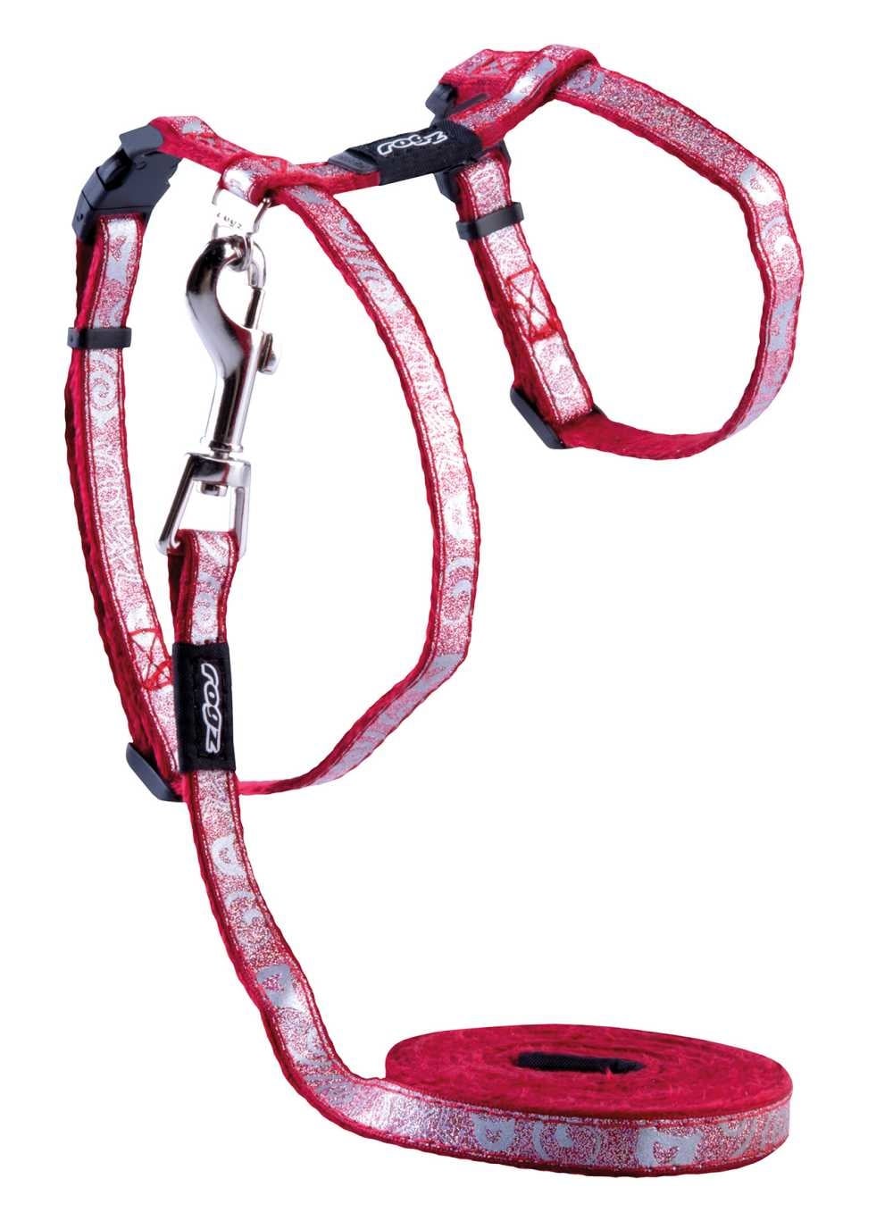 Cat Rachets Rogz Cat Harness SparkleCat Red - Petsonline