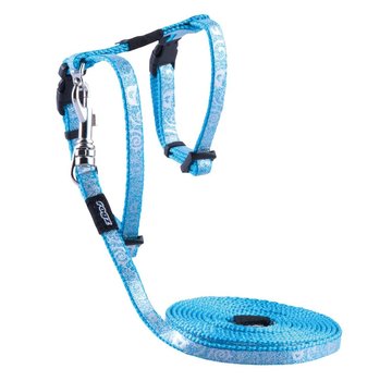 Rogz Cat Harness SparkleCat Turquoise