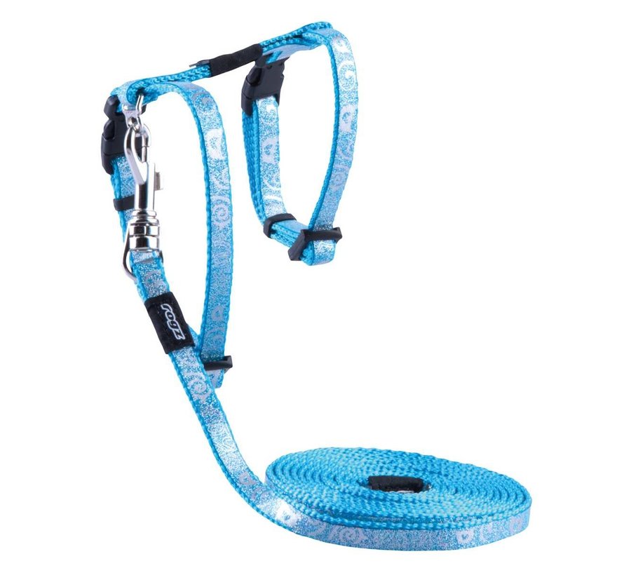 Cat Harness SparkleCat Turquoise