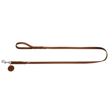 Hunter Dog Leash Solid Education Cognac