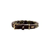 Hunter Hondenhalsband Solid Education Duo Bruin