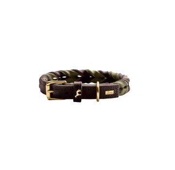 Hunter Hondenhalsband Solid Education Duo Bruin