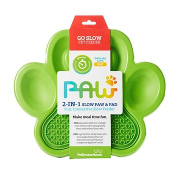 PDH Paw 2 in 1 Slow Feeder Green
