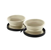 Hunter Foldable Beige Feeding Bowl List with Storage Bag