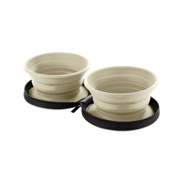 Hunter Opvouwbare Beige Voerbak List met Opbergtasje
