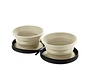 Foldable Beige Feeding Bowl List with Storage Bag