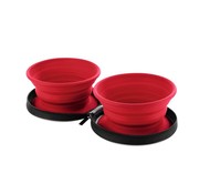Hunter Foldable Red Feeding Bowl List with Storage Bag