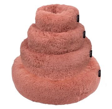 District70 Dog Bed Donut Fuzz Old Pink