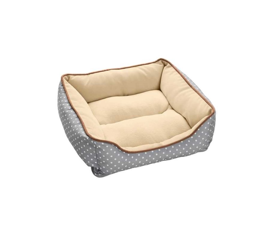 Dog Bed White Dots