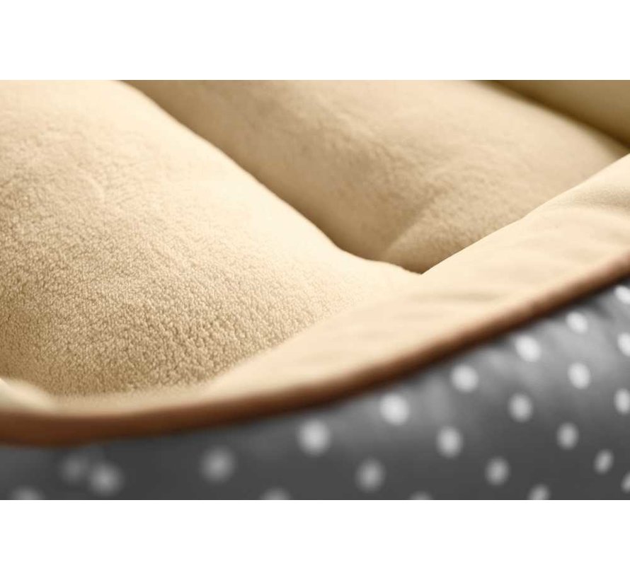 Dog Bed White Dots