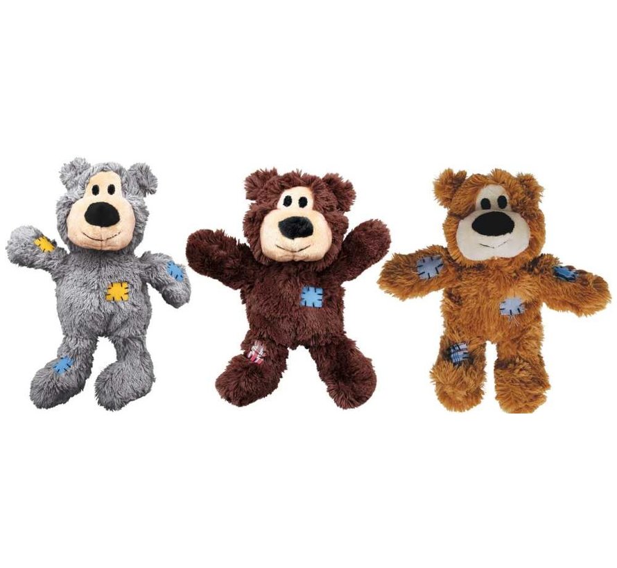 KONG Wild Knots Bears Dog Tug Toy, Small, Assorted