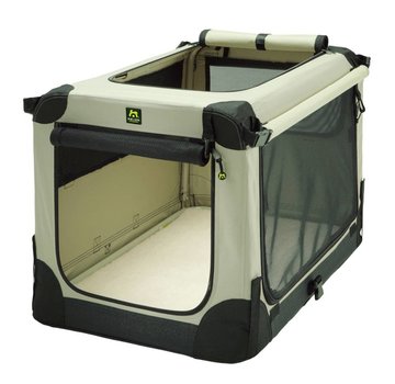 Maelson Foldable dog crate Soft Kennel Beige