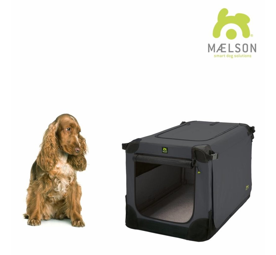 Foldable dog crate Soft Kennel Anthracite