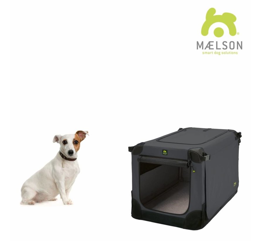 Foldable dog crate Soft Kennel Anthracite