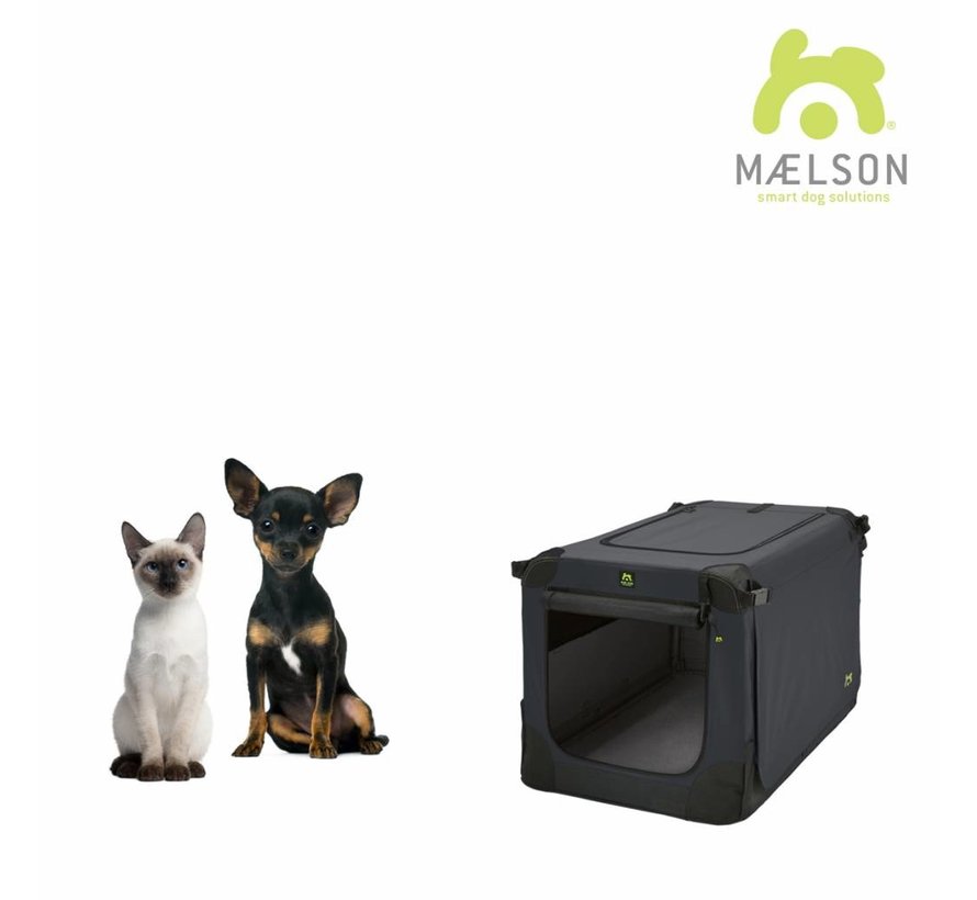 Foldable dog crate Soft Kennel Anthracite