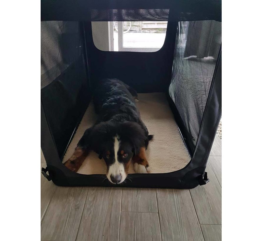 Foldable dog crate Soft Kennel Anthracite