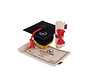 Dog Toy Back to School - Graduation Hat & Scroll