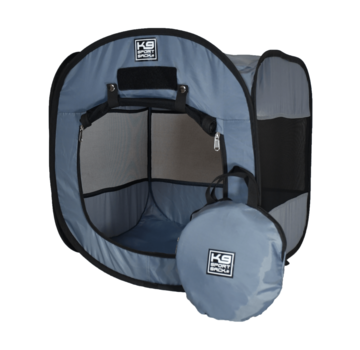K9 Sport Sack Reisbench Hond Pop-Up Tent Grijs