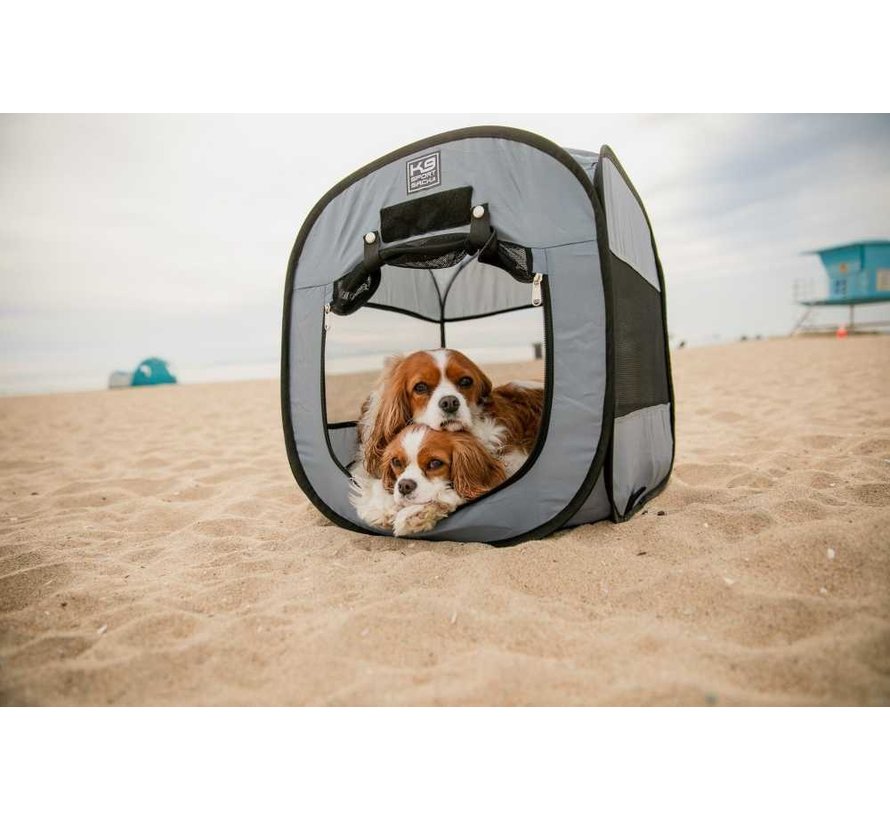 Reisbench Hond Pop-Up Tent Grijs